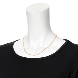 アルテッロ 18K スパークル ダブルスクリューチェーン ネックレス 