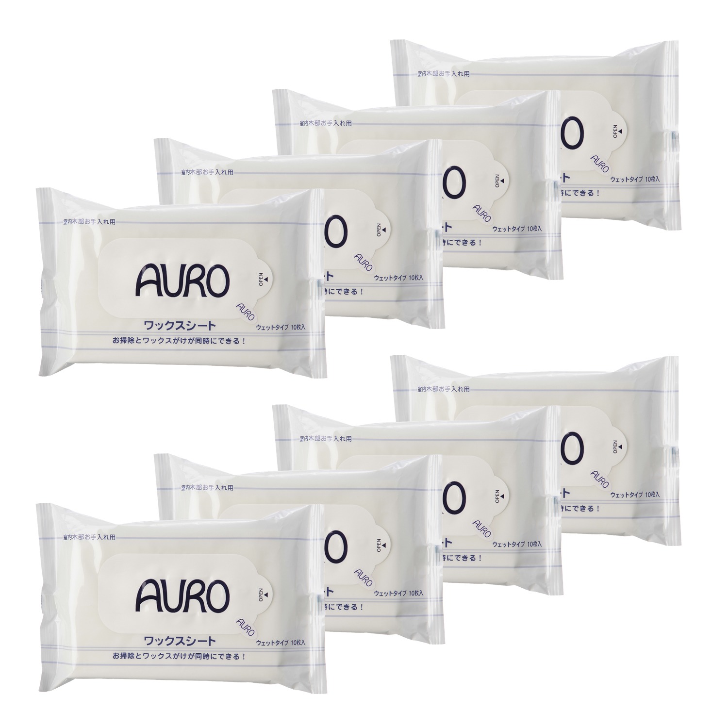 アウロ ワックス お掃除シート ８パックセット ショップチャンネル