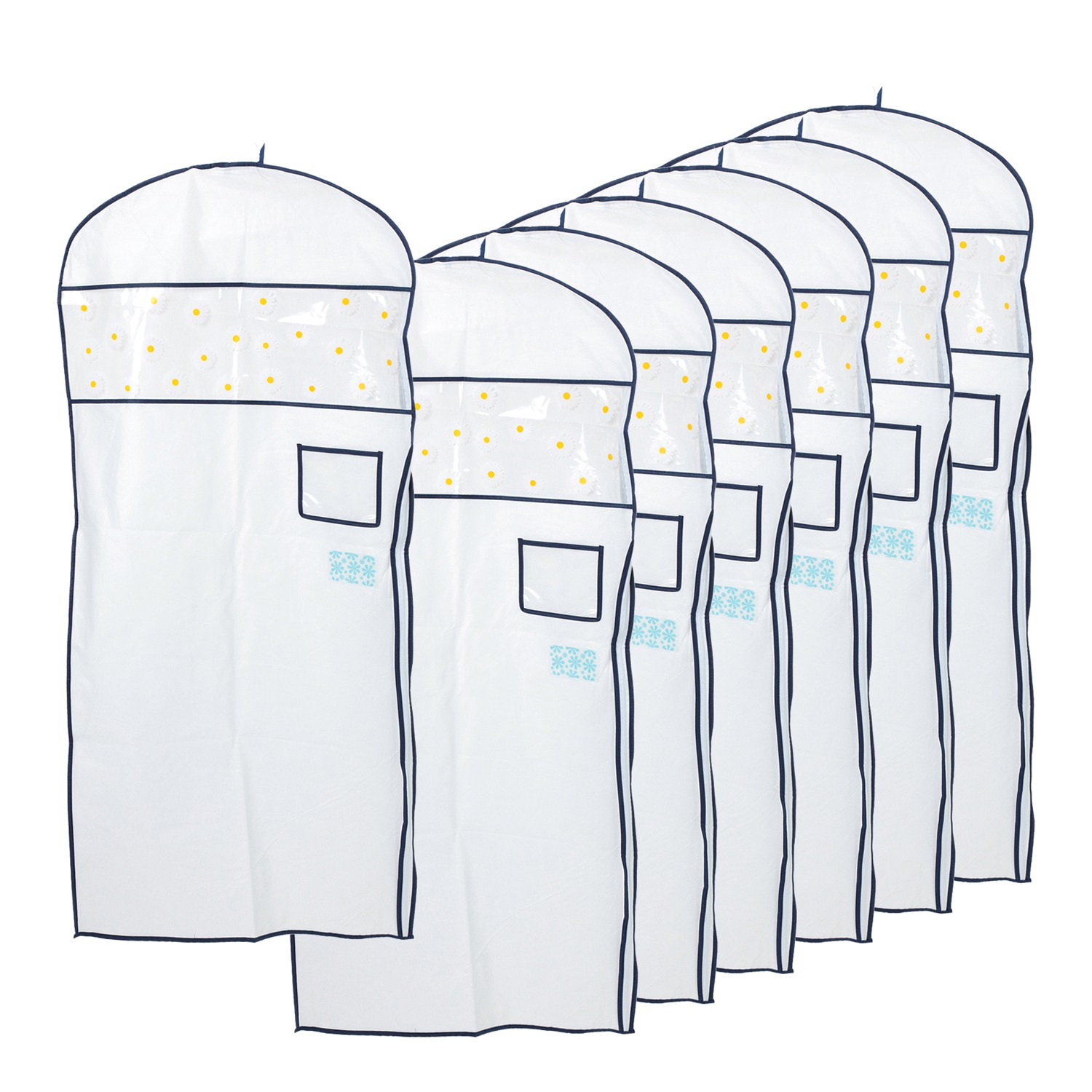 高級　SMS 洋服カバー 新品　クラレリビング　大量8セット 花柄＞クラレトレーディング コート用洋服カバー 7枚セット- ショップ