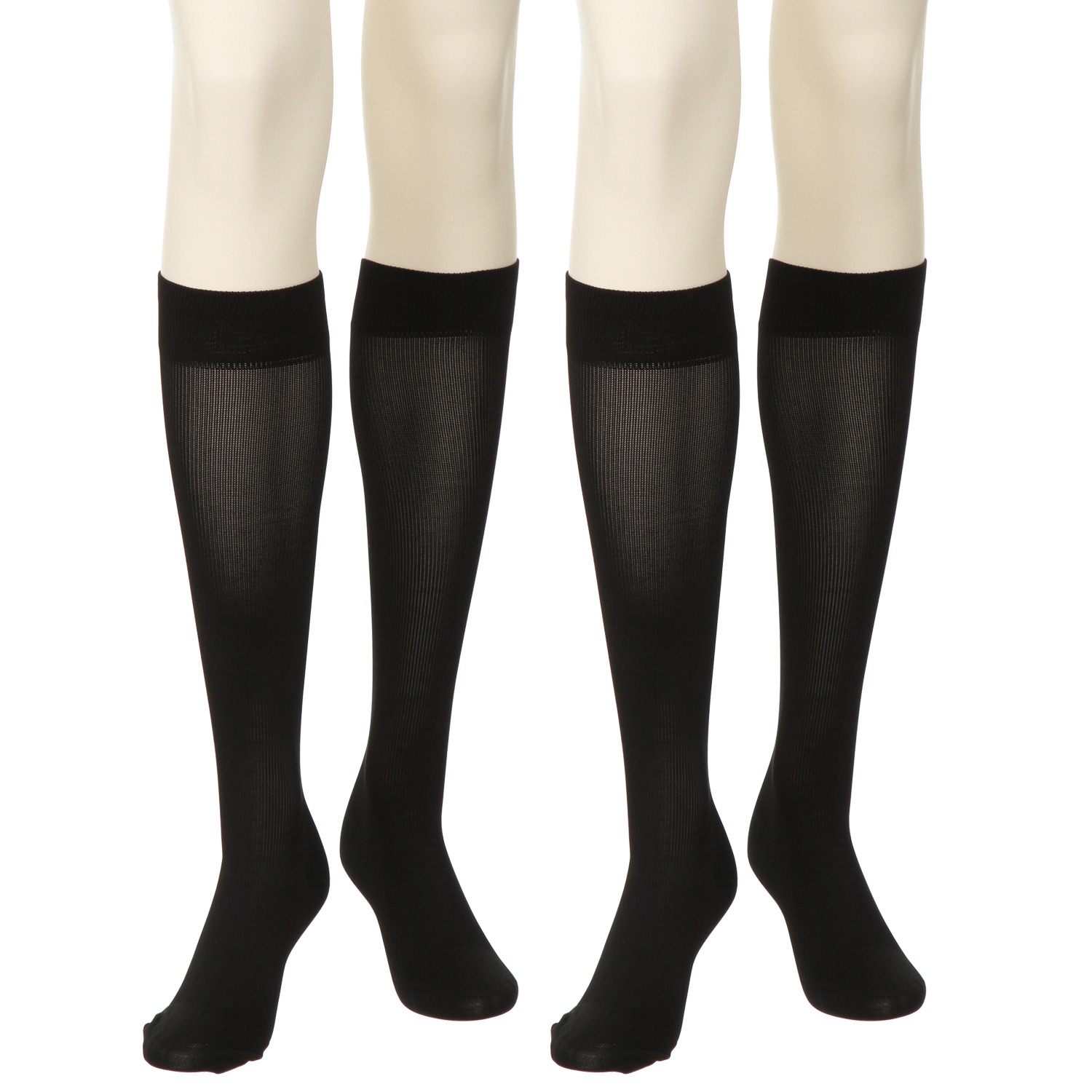 メディカルステイフィット
段階式着圧
２１０デニール
マイクロファイバー
ハイソックス
同色２足組