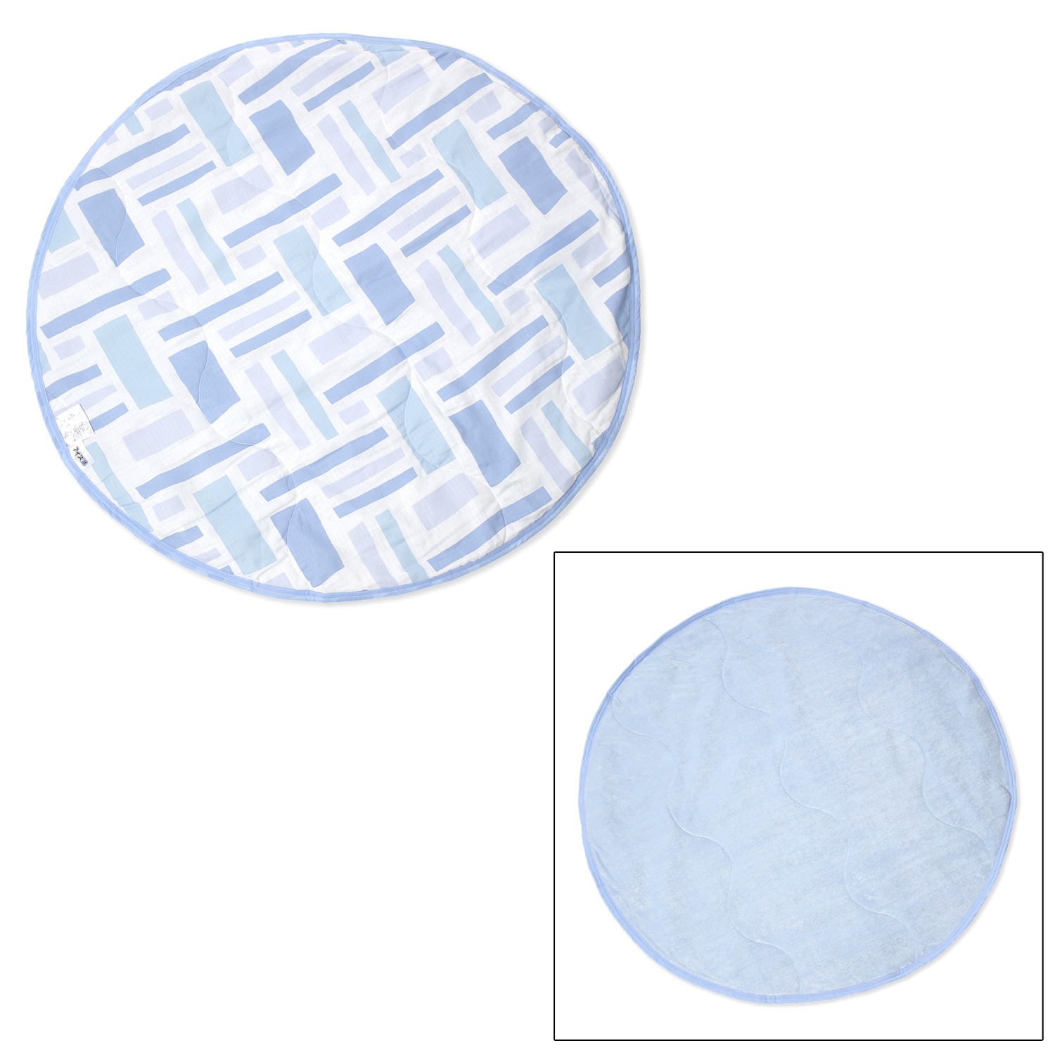 アイス眠
コットンガーゼ＆接触冷感パイル
リバーシブル
ぽんぽんケット