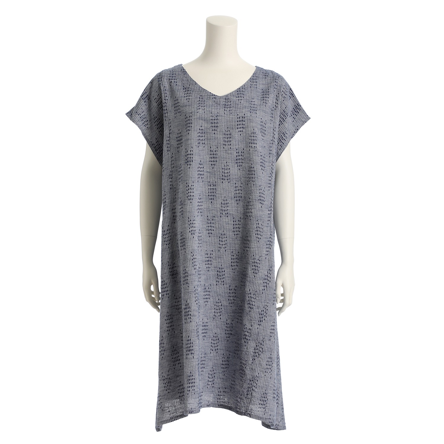 オカモト商店 久留米かすり ａラインワンピース アッパッパ ショップチャンネル