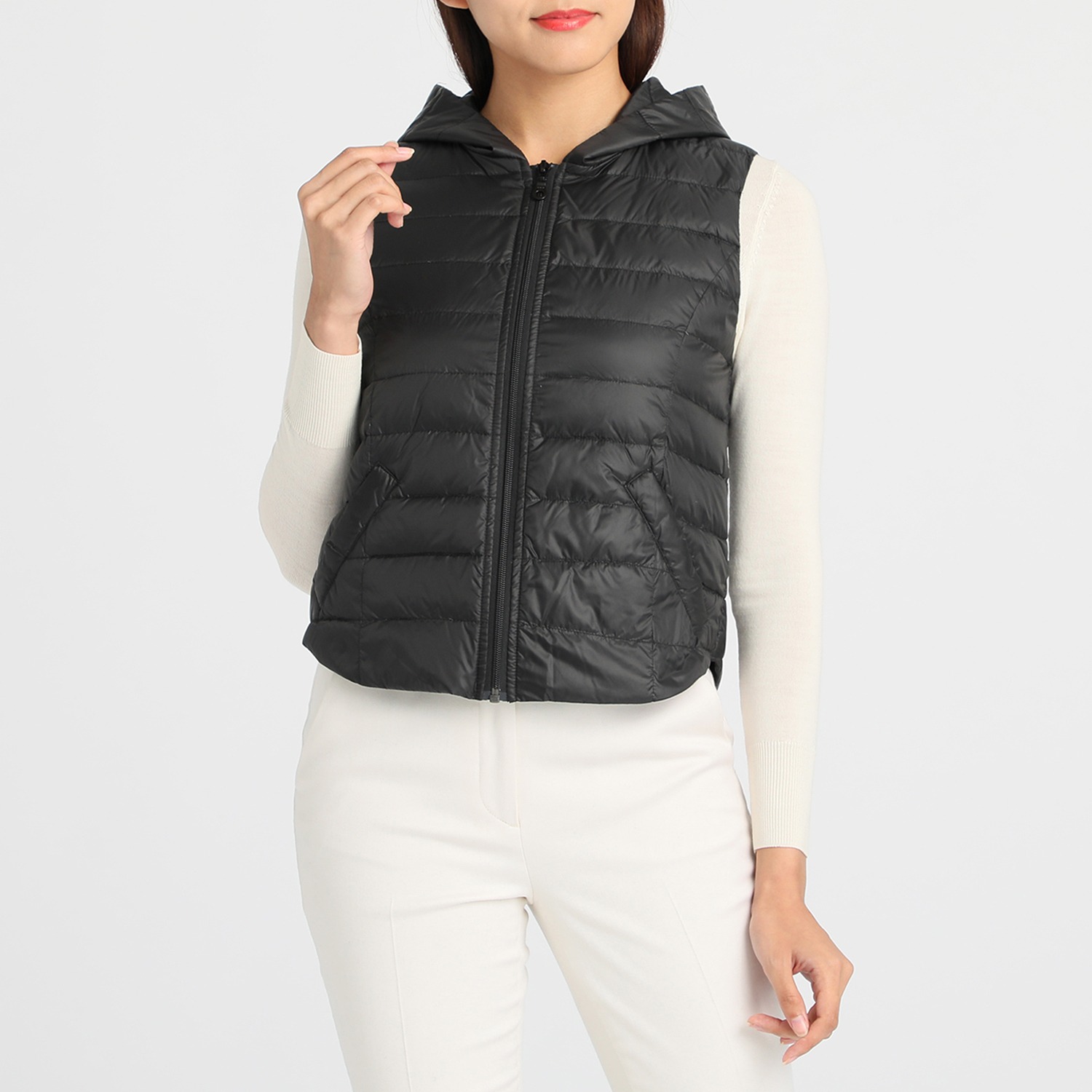 スタイル ラヴィー フード付 ダウンベスト ショップチャンネル