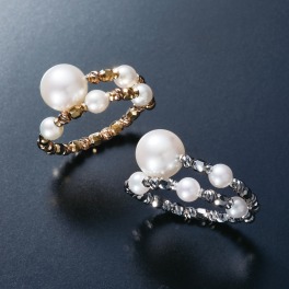 ジュペレ 18K 国産アコヤパール＆ベビーアコヤパール カットパーツ 