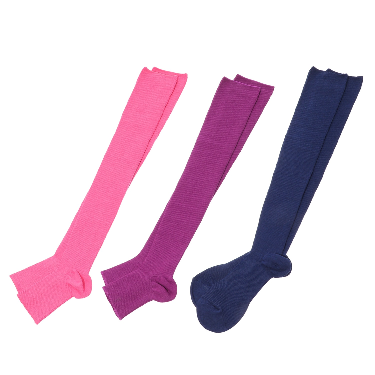 カラー３足セット リオッサ 足首キュッ ひざ裏ゆったりの快適着圧 寝るときソックスiv ショップチャンネル