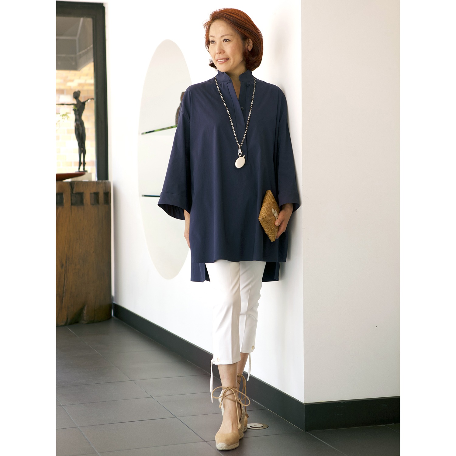 アタリー シノワズリデザイン コンフォートブラウス ショップチャンネル