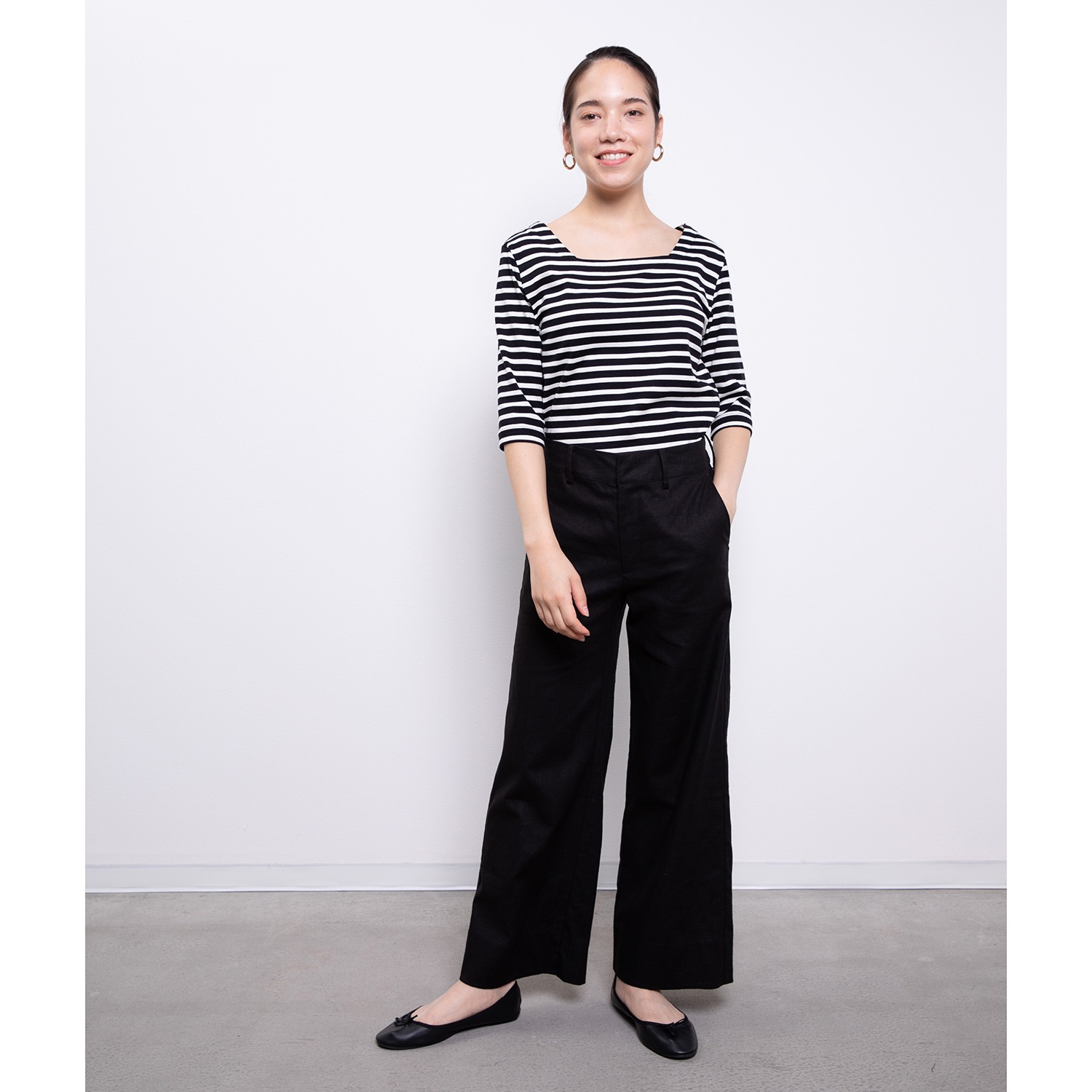 オルテンジア
麻混
ワイドパンツ