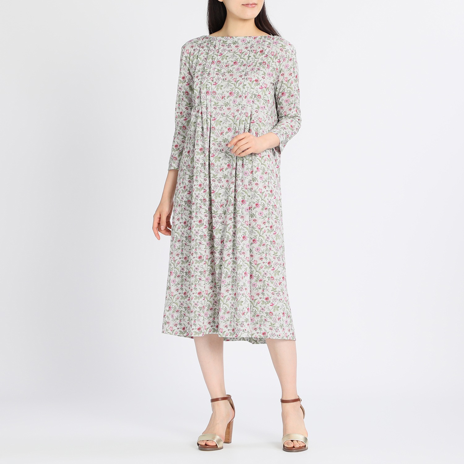 ４９ａｖ ジュンコシマダ ペチコート付 タックアクセント ワンピース ショップチャンネル