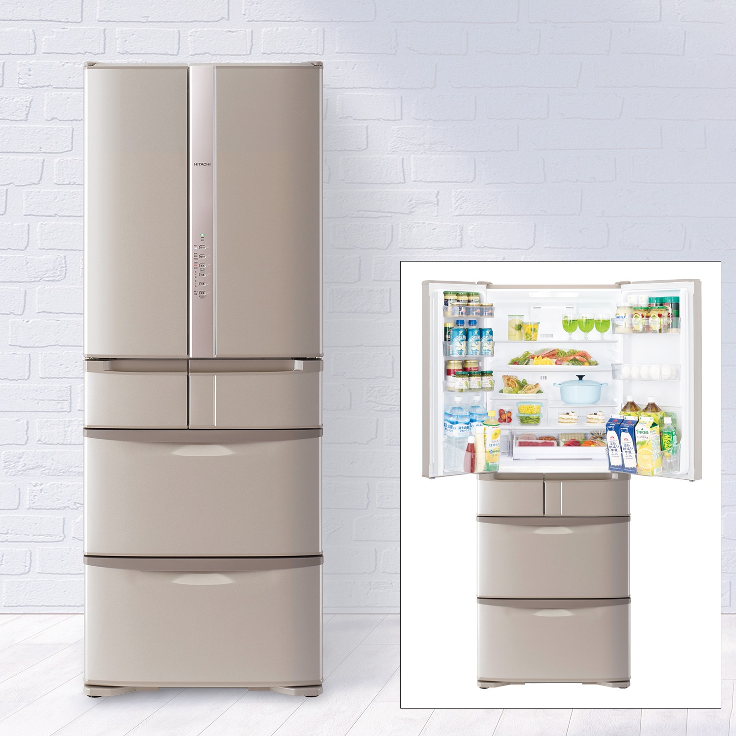 ５０５リットル 日立 フレンチ６ドア 冷凍冷蔵庫 ｒ ｆ５１ｈｇ ショップチャンネル