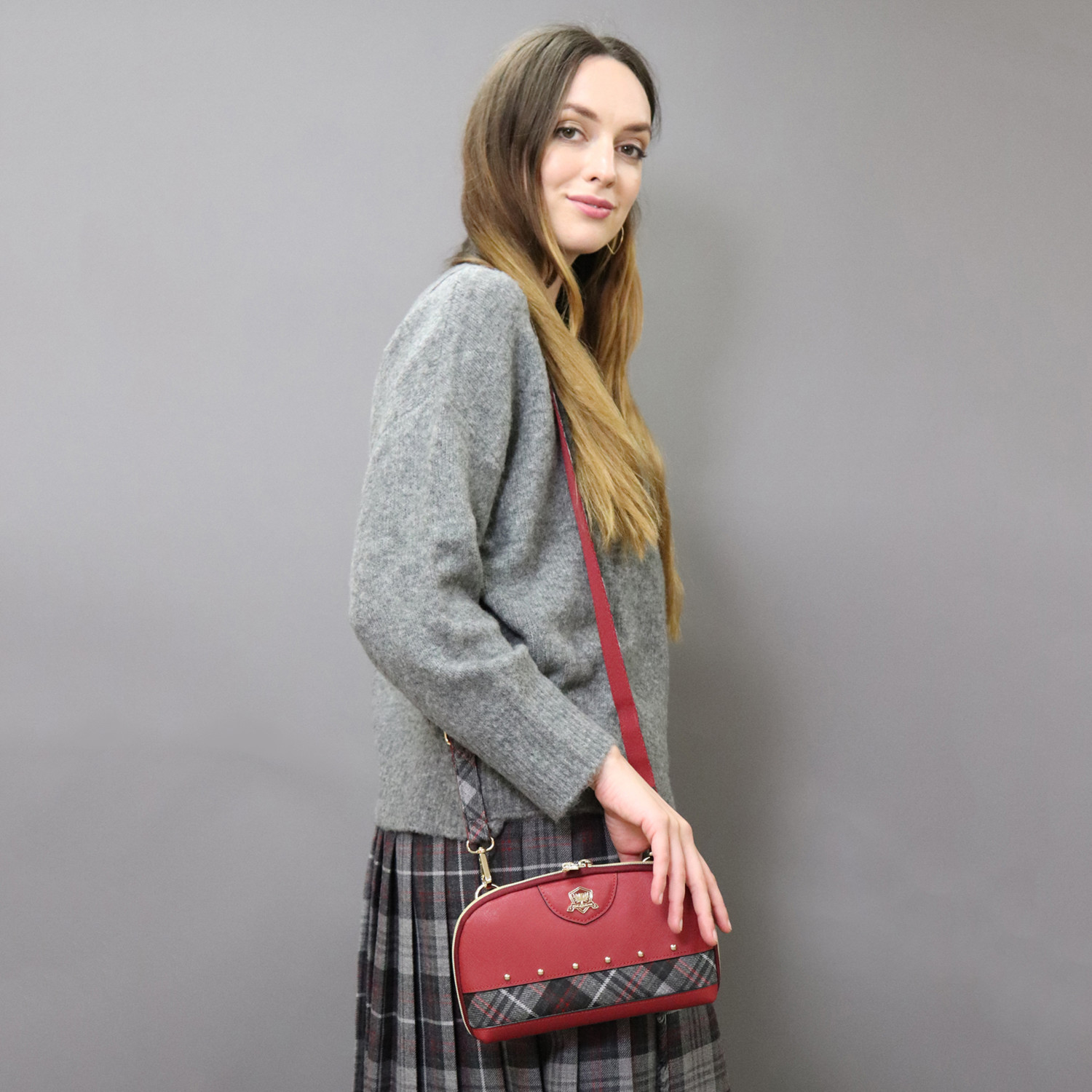 キンロックアンダーソン サフィアーノ タータンアクセント ウォレットポシェット ショップチャンネル