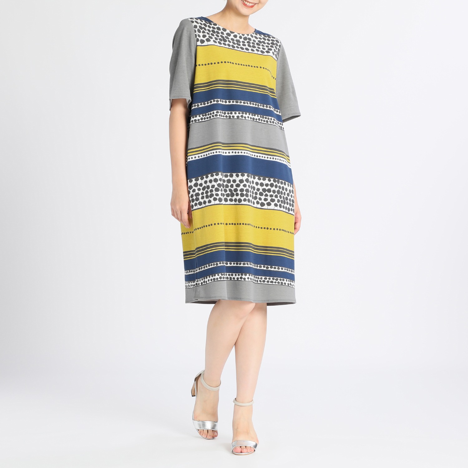 ゼラールスポーツ 綿１００ パネルプリント ワンピース ショップチャンネル