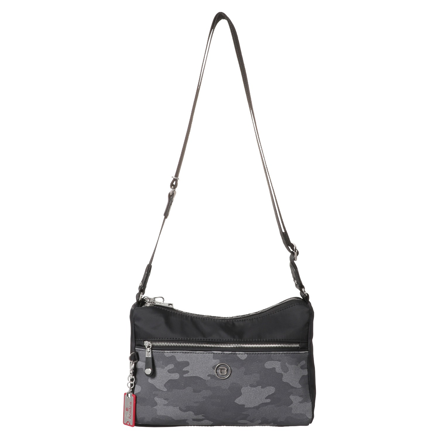 ビサイユ ヌートピア ブランドロゴチャーム付 カモフラージュ切替 ワンマイル ショルダーバッグ ショップチャンネル