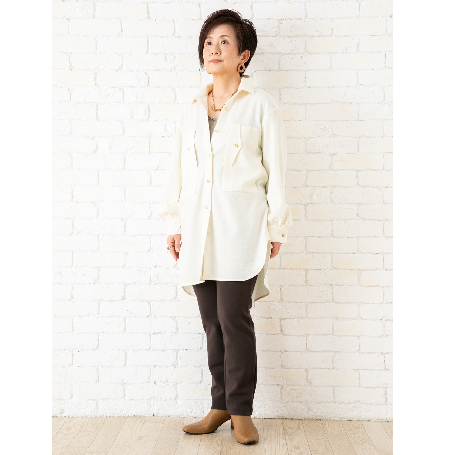 ＜股下６５ｃｍ＞ 上質ごこち 裏起毛 ゆるやかスリムパンツ