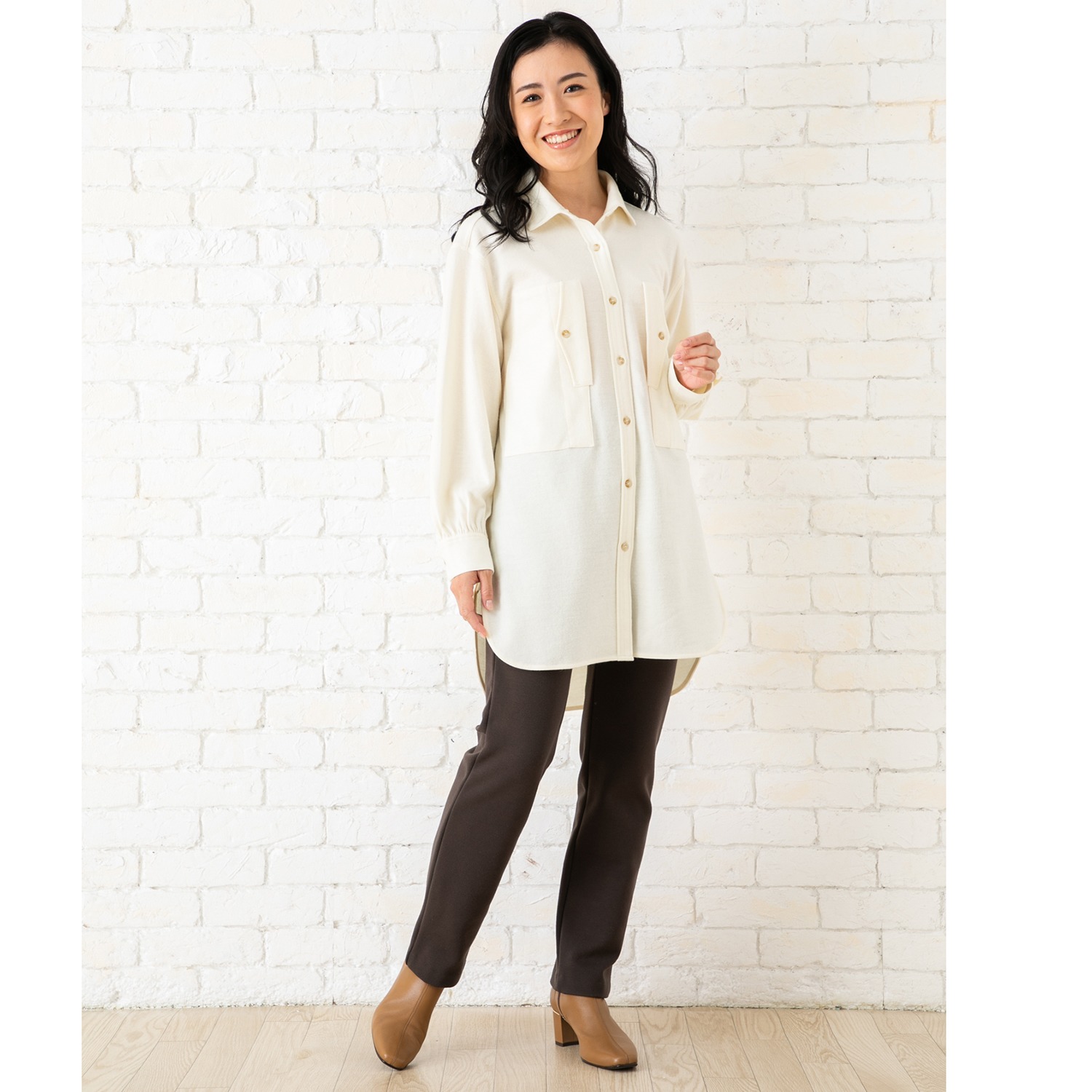 ＜股下７０ｃｍ＞ 上質ごこち 裏起毛 ゆるやかスリムパンツ