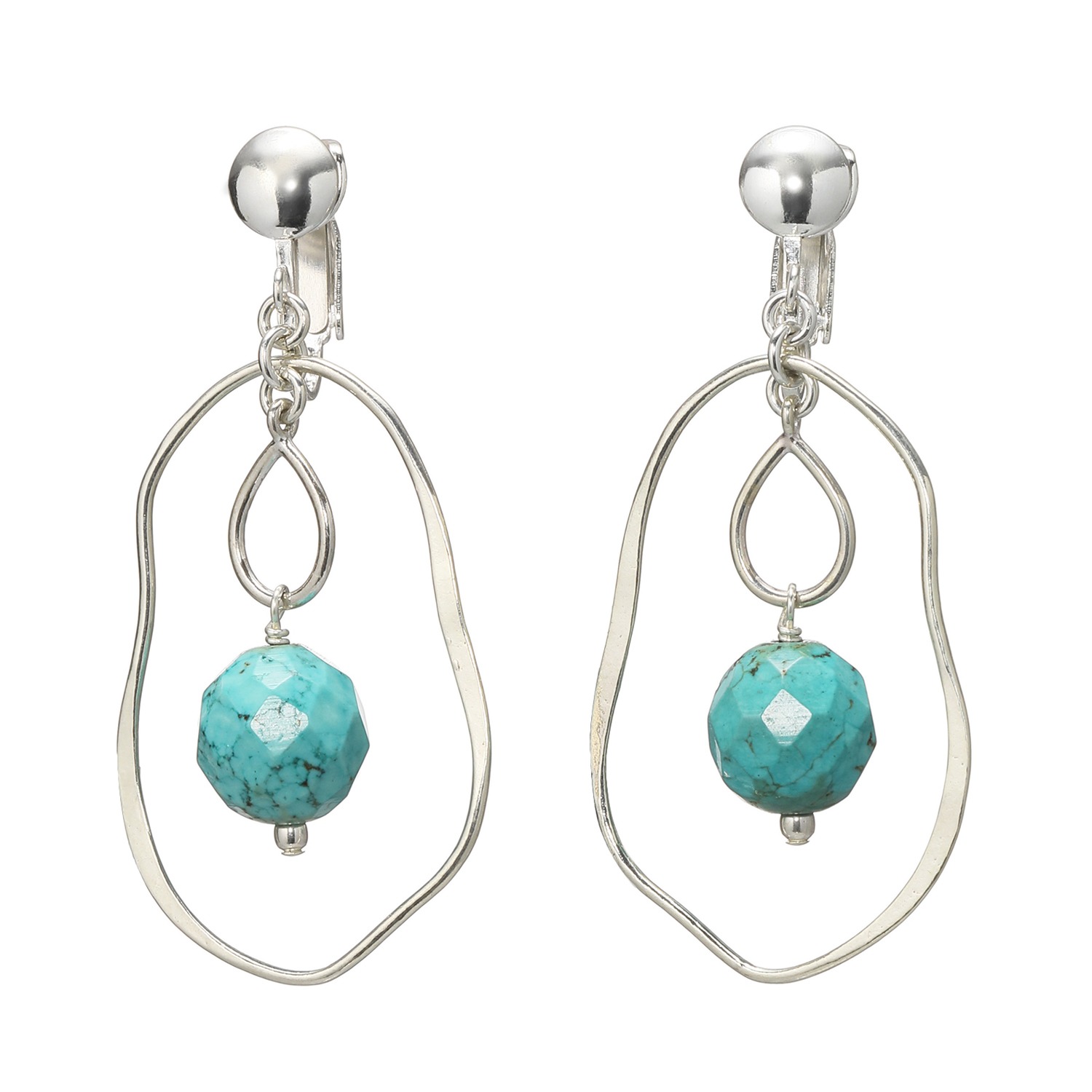 チャン ルー マグネサイト オーバルフレーム スウィングイヤリング ショップチャンネル