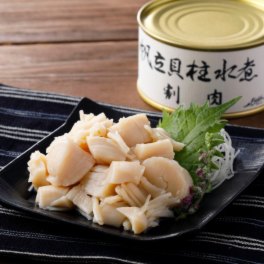 【10缶セット】青森県陸奥湾産ほたて缶詰 （高級缶） 10缶セット＞ 青森県陸奥湾産 ほたて貝柱水煮缶（割肉） への