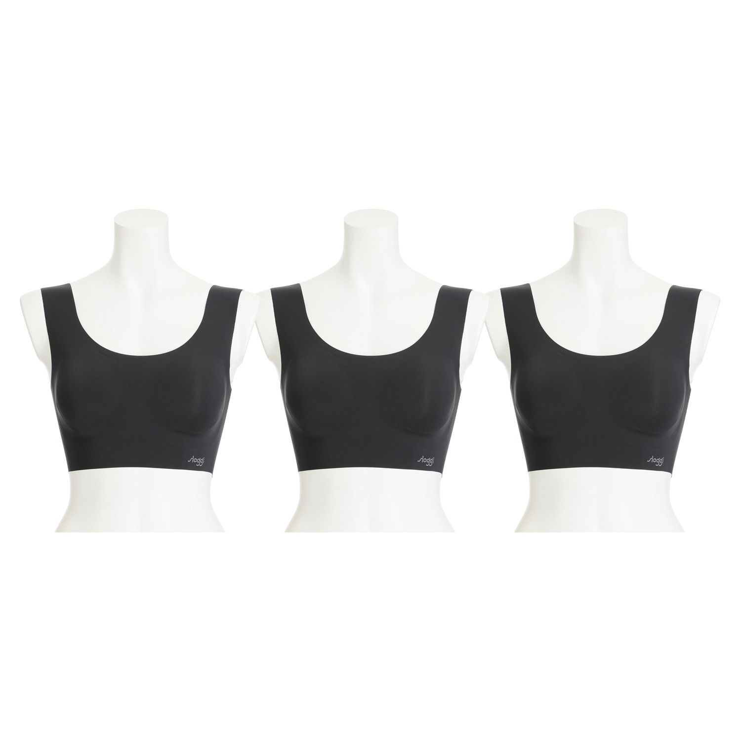 スロギー ゼロフィール ベーシックタイプ ハーフトップブラジャー ３枚セット ショップチャンネル