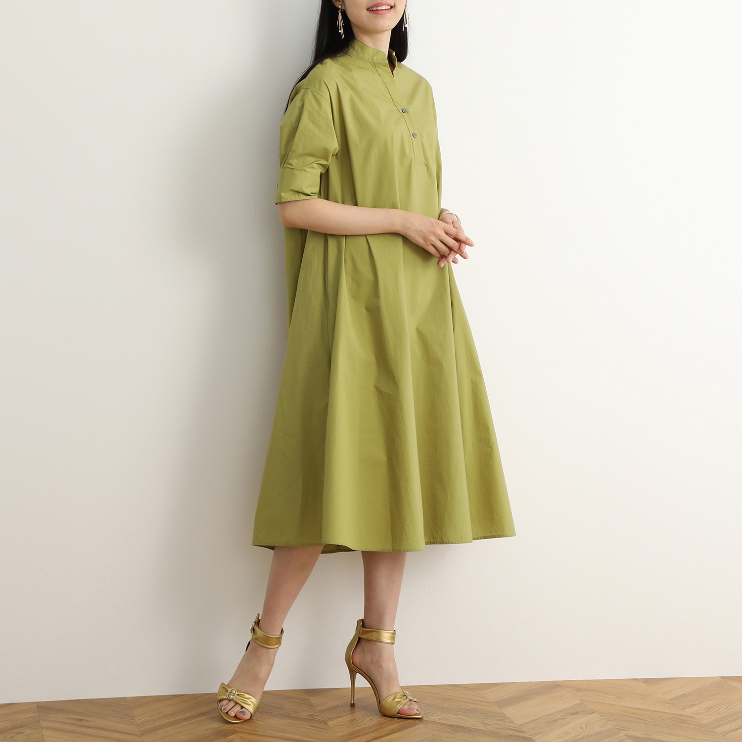 スタイル ラヴィー コットン１００ タイプライター ワンピース ショップチャンネル