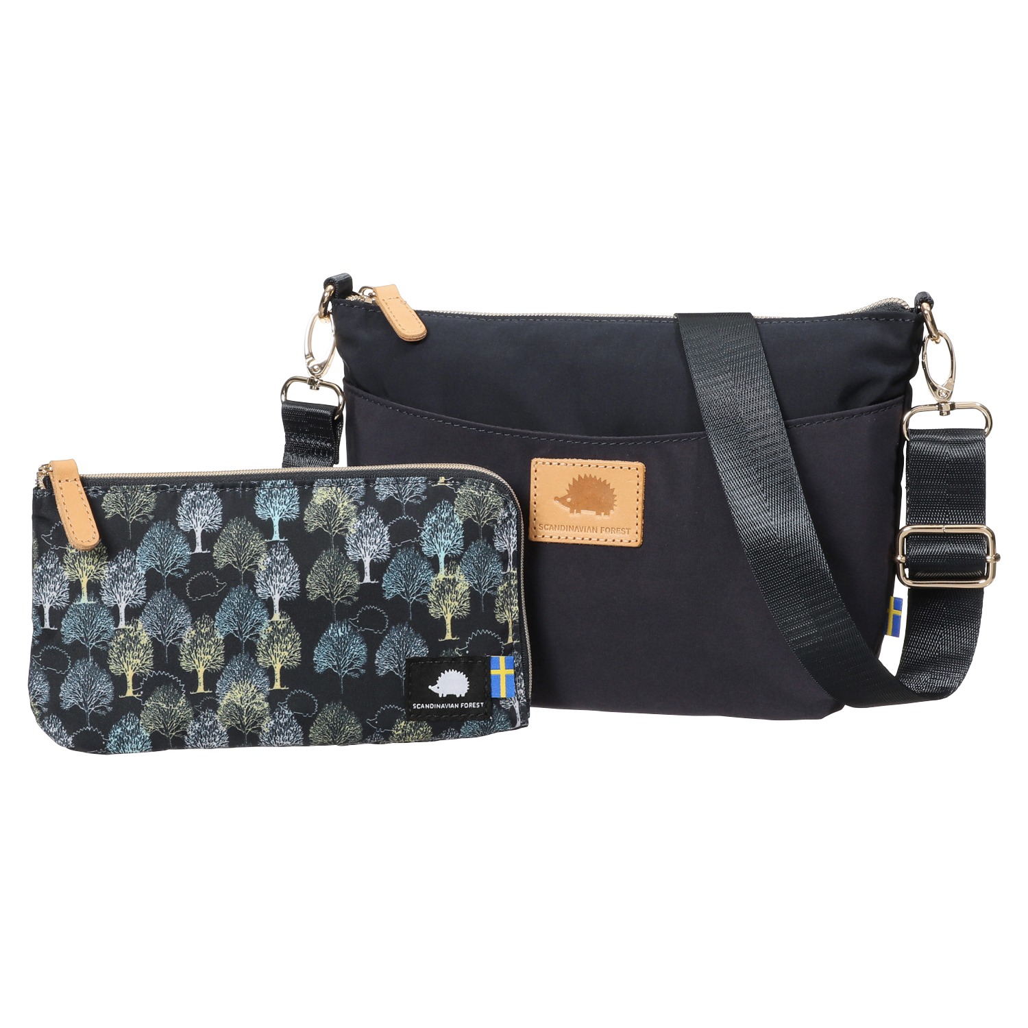 スカンジナビアン フォレスト ポーチ付 ツートンカラー ショルダーバッグ ショップチャンネル