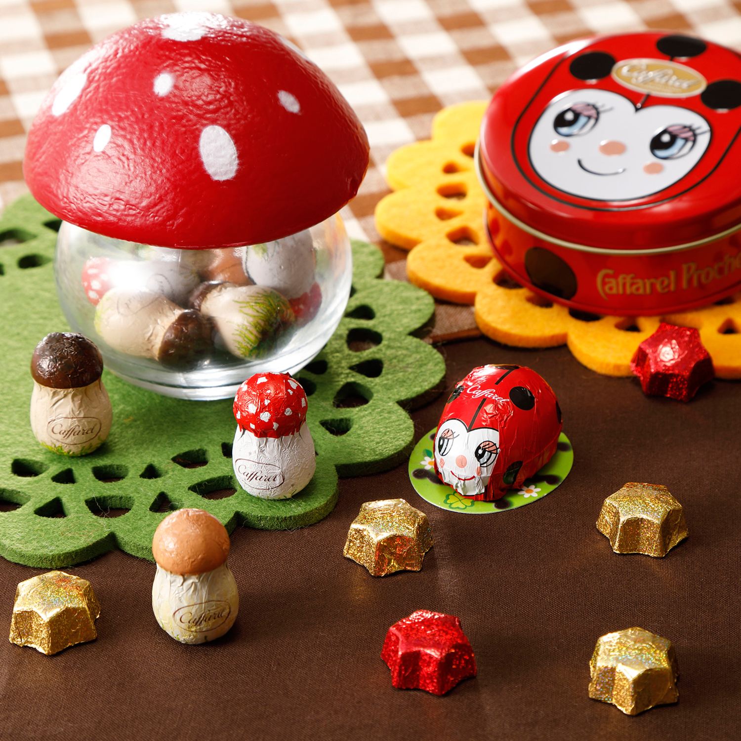 カファレル 小さなきのこポット てんとう虫缶 ショップチャンネル