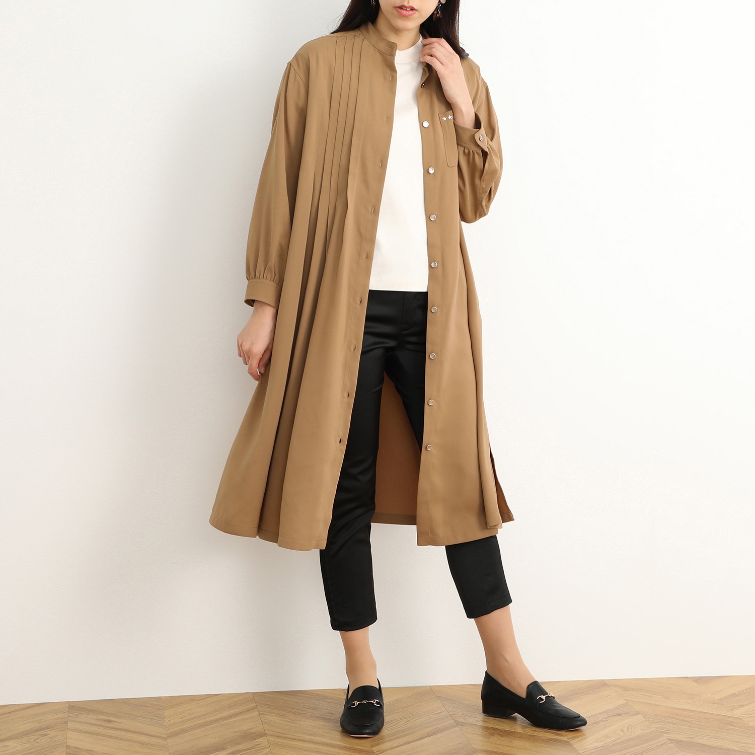 ラ ヴァーグ デトワール 星刺しゅうアクセント タックワンピース ショップチャンネル