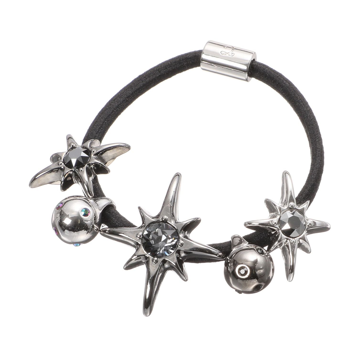 コンプレックス ビズ スワロフスキークリスタル ガラス コズミックループポニー ショップチャンネル