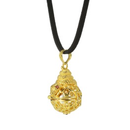 ガムランボール コードペンダント “金財の遣い” ＜富・成功・勝守＞へ