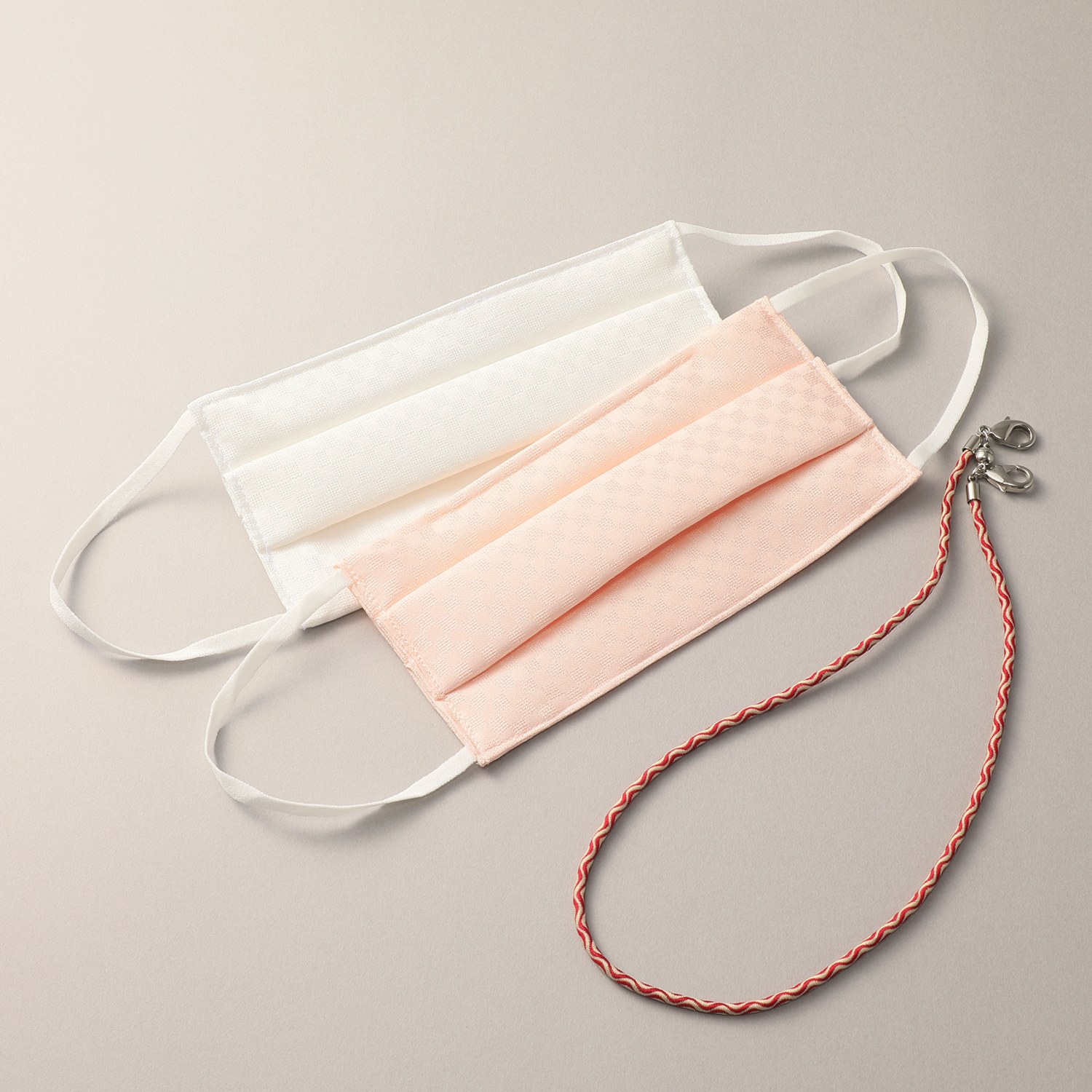 シルクに夢中 シルクファッションマスク ２枚セット マスクストラップ付 ショップチャンネル