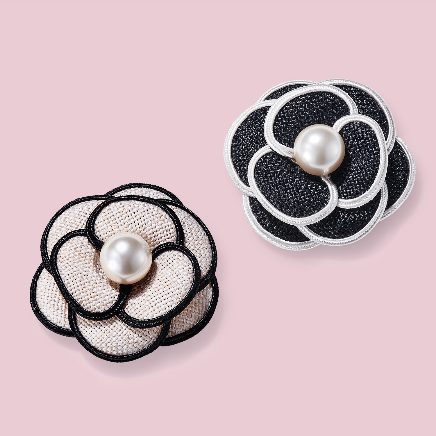 フォクシーピンクフラワーブローチカメリア