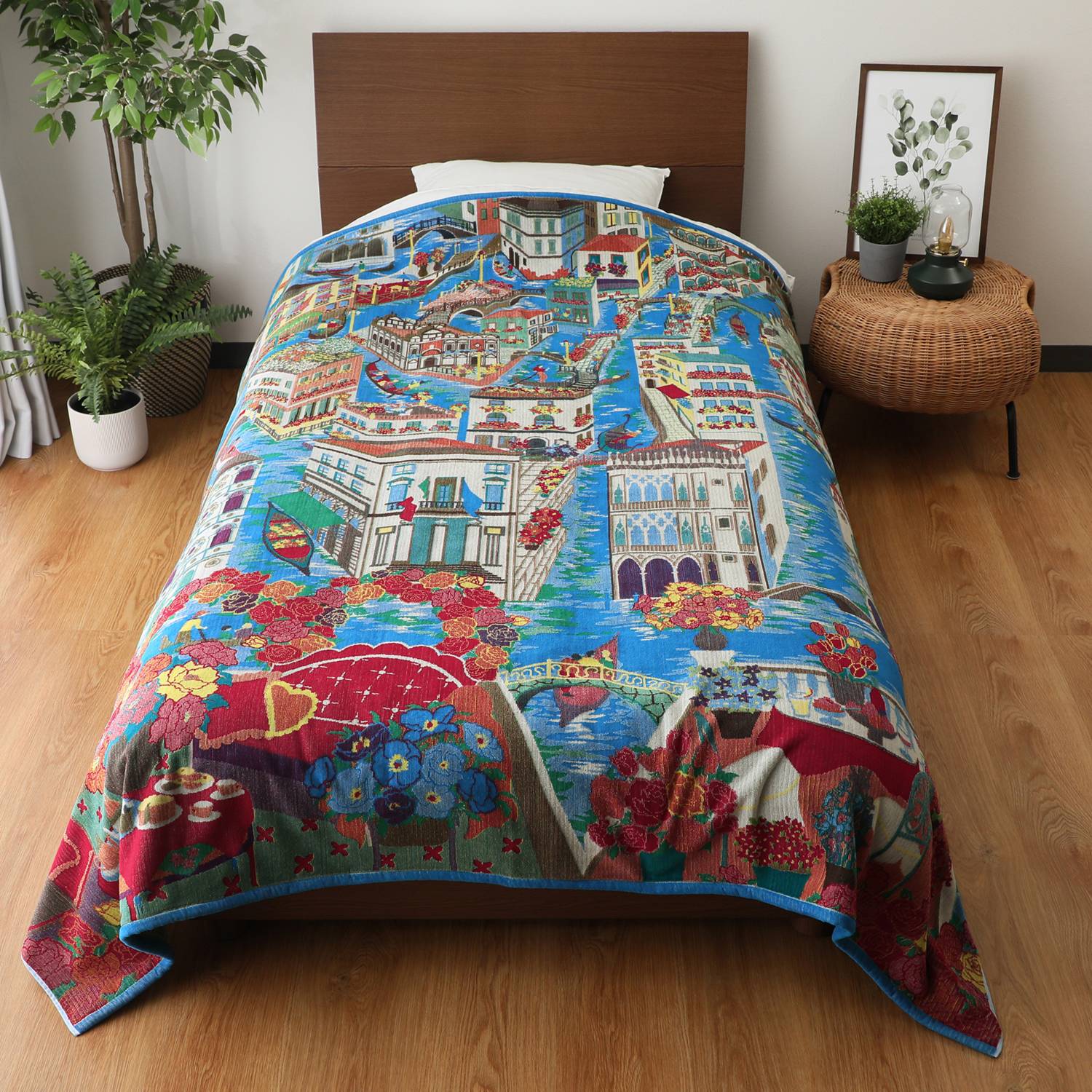 タオルサロンカラカラ ジャガードマルチカバー ショップチャンネル