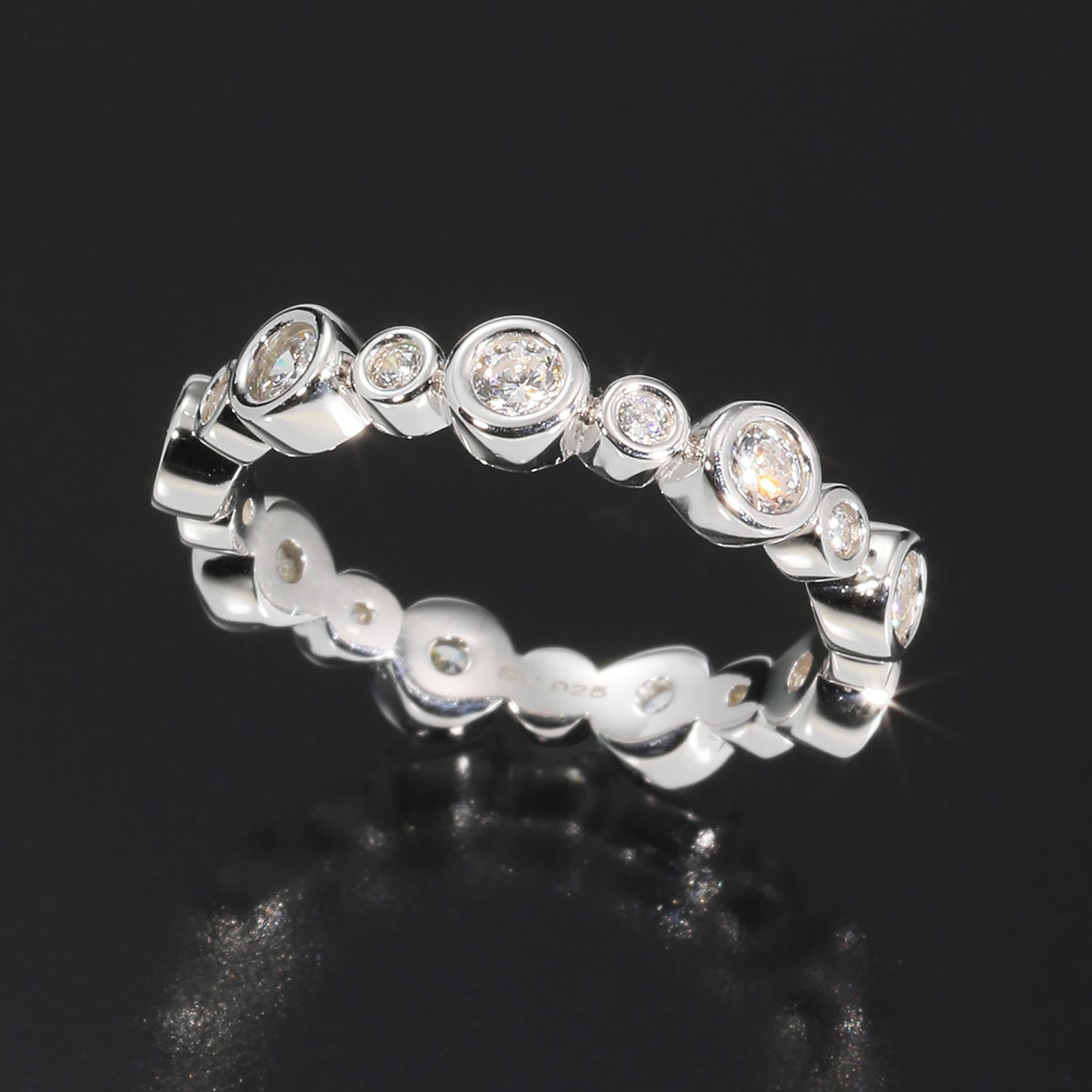 ブリランテステッラ ＣＺ バブルデザイン フルエタニティリング