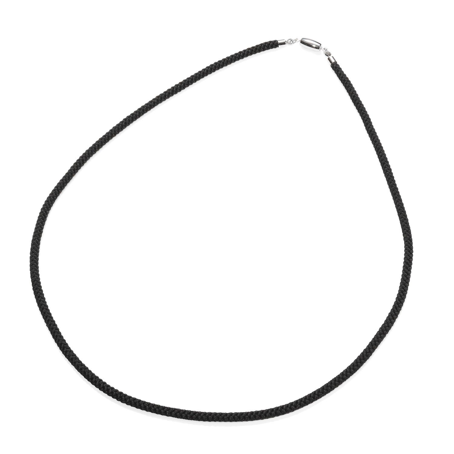 坂本これくしょん マグネット式 ブラックシルクコード ネックレス