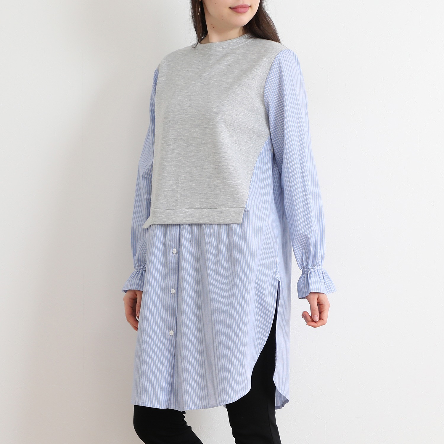 ボン サンス レイヤード風 ワンピース ショップチャンネル