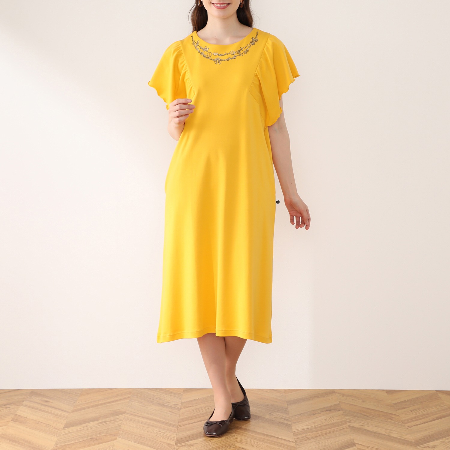 ぞろだる プリントアクセント ワンピース ショップチャンネル