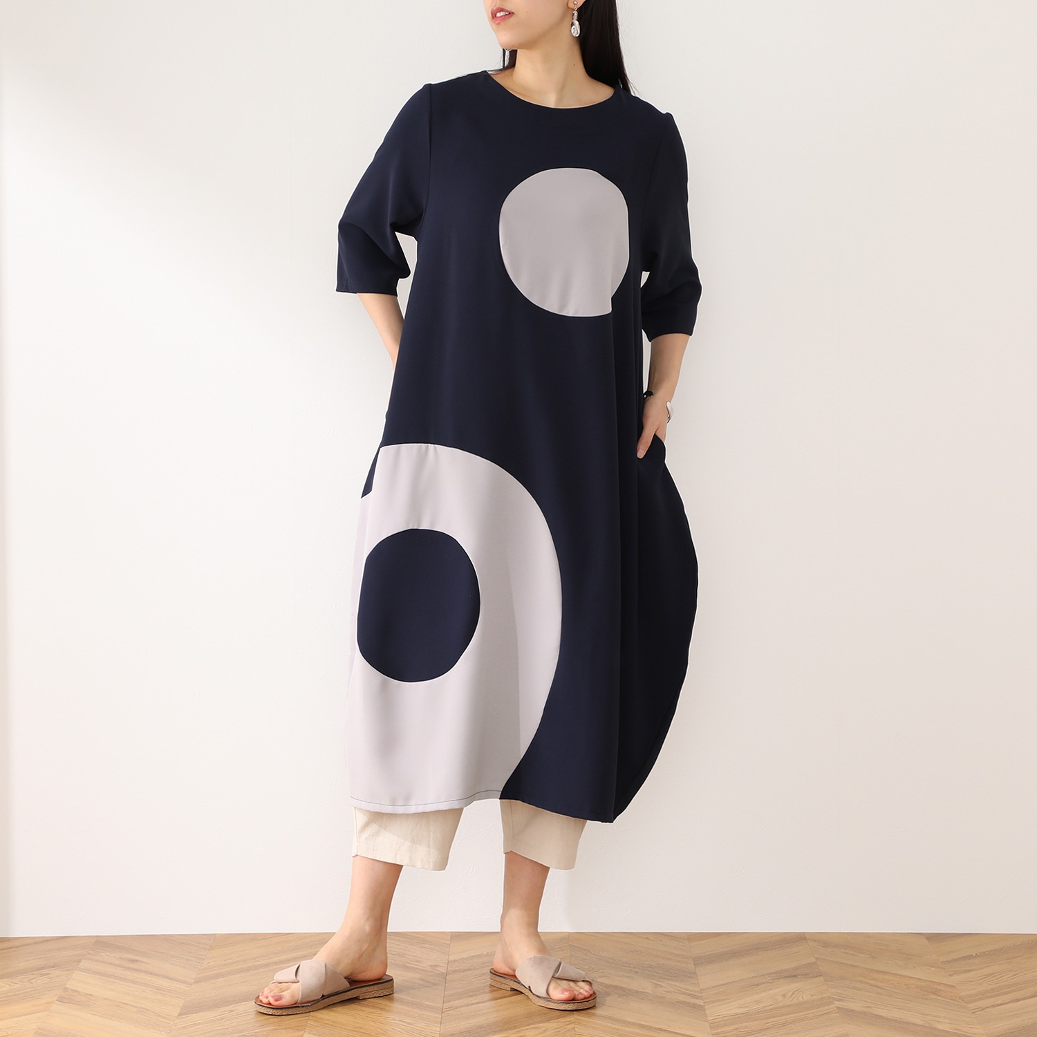 コイビトミサキ サークル切替デザイン ワンピース ショップチャンネル