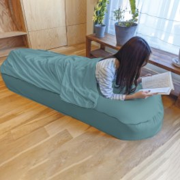 寝袋タイプでぬくぬく コットンパイル おやすみ ジャンボビーズ 