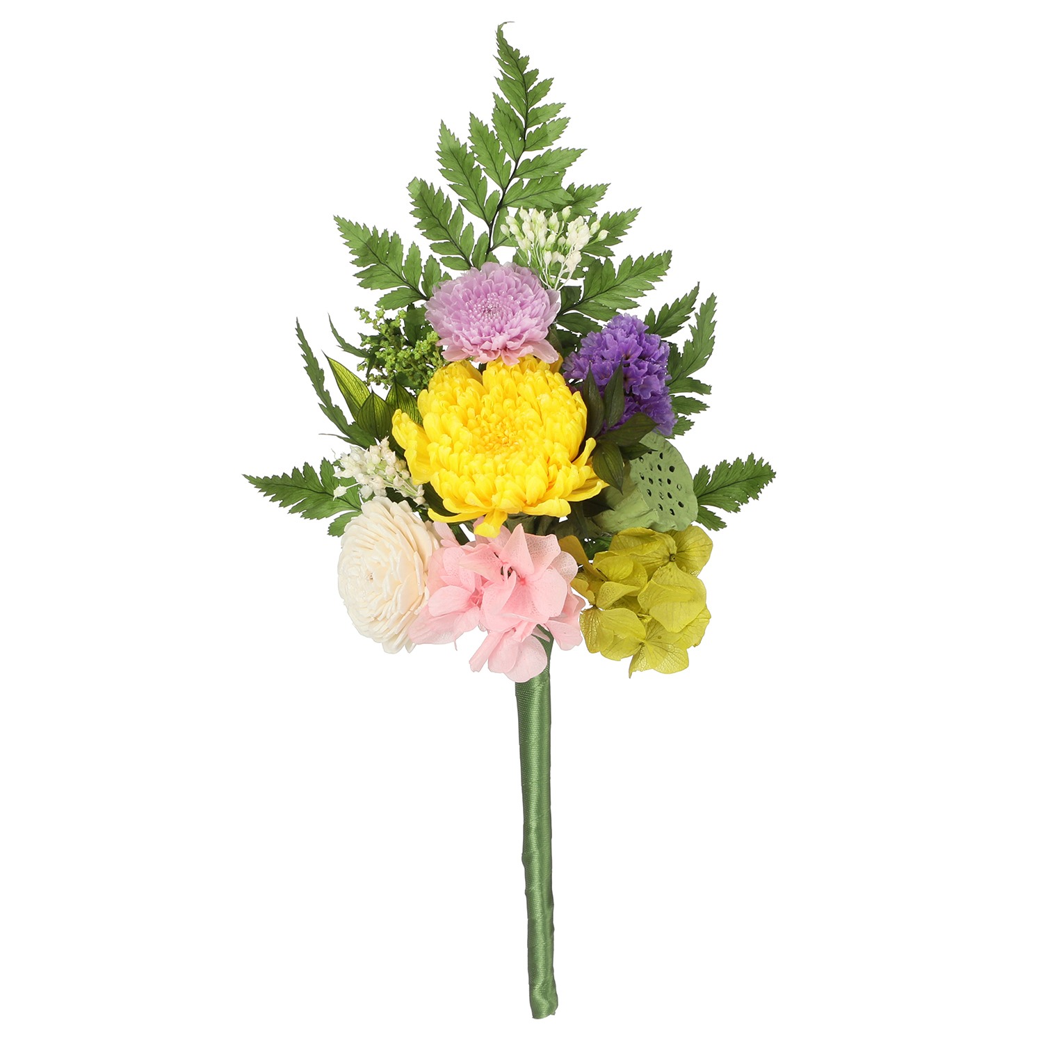 アトリエ モノ プリザーブドフラワー 菊のお供え花 花器なし 花束タイプ ショップチャンネル