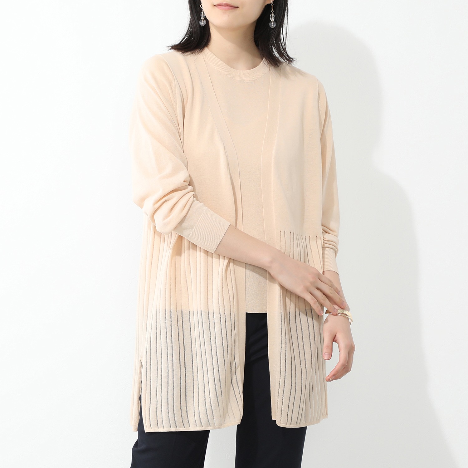 バーチ ドゥエ 接触冷感 アイスコットン トッパーカーディガン ショップチャンネル