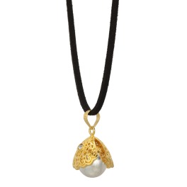 ガムランボール コードペンダント “女神の祝福” ＜金財・成就・健康