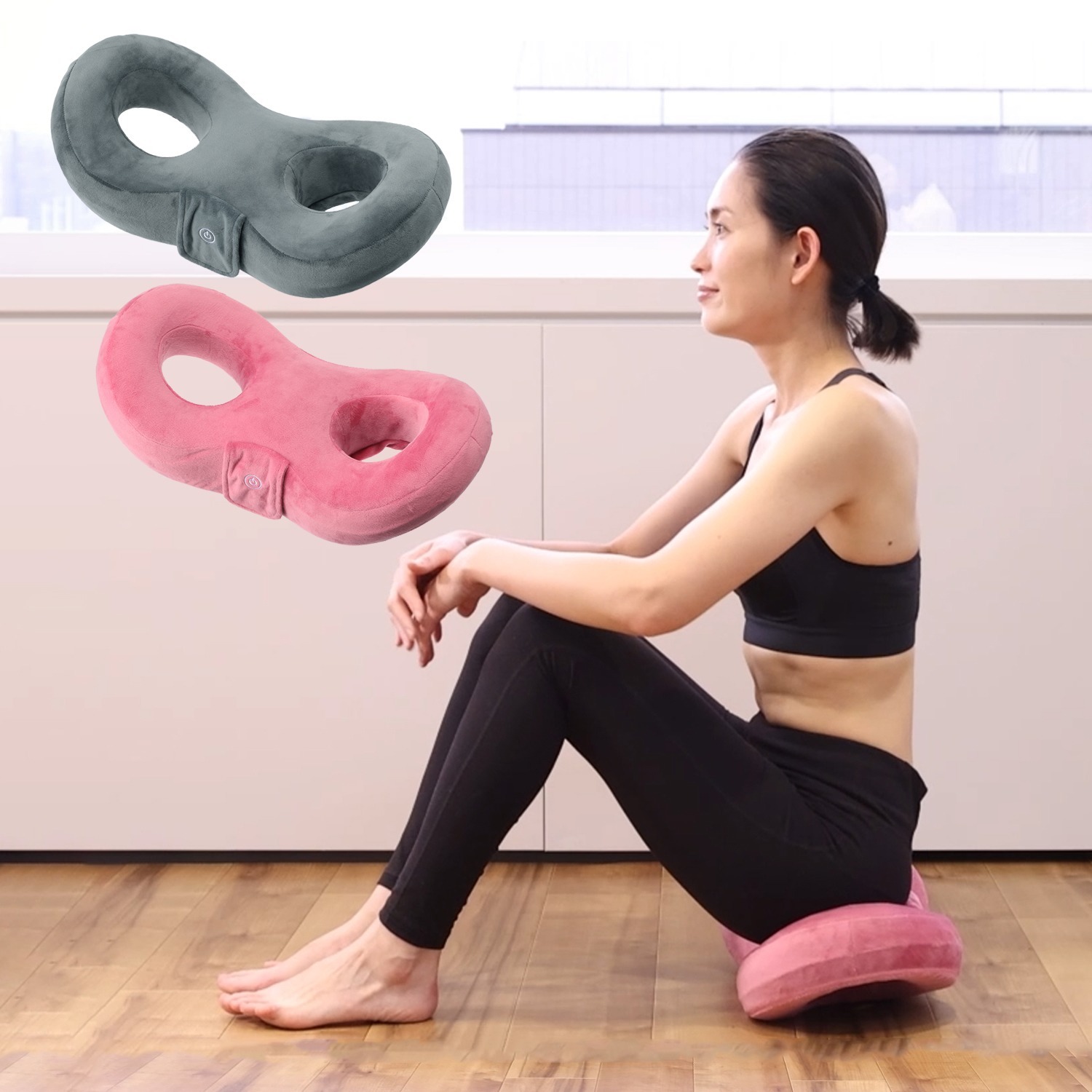 樫木先生監修 ゆらゆら運動と振動で 楽しくアプローチ くびれメイククッション ショップチャンネル