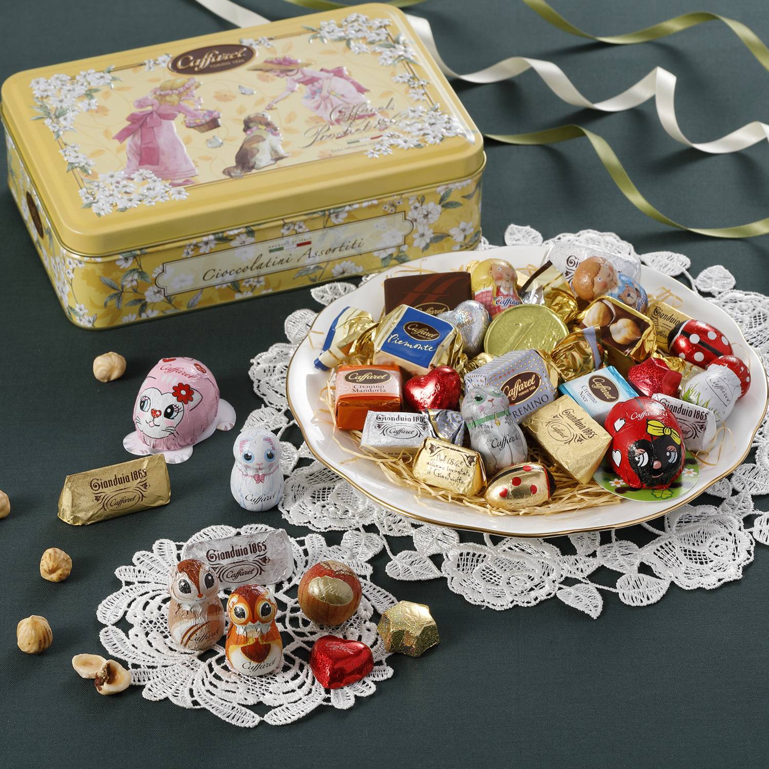 カファレル チョコレートボックス １４周年記念 デザイン缶 ショップチャンネル
