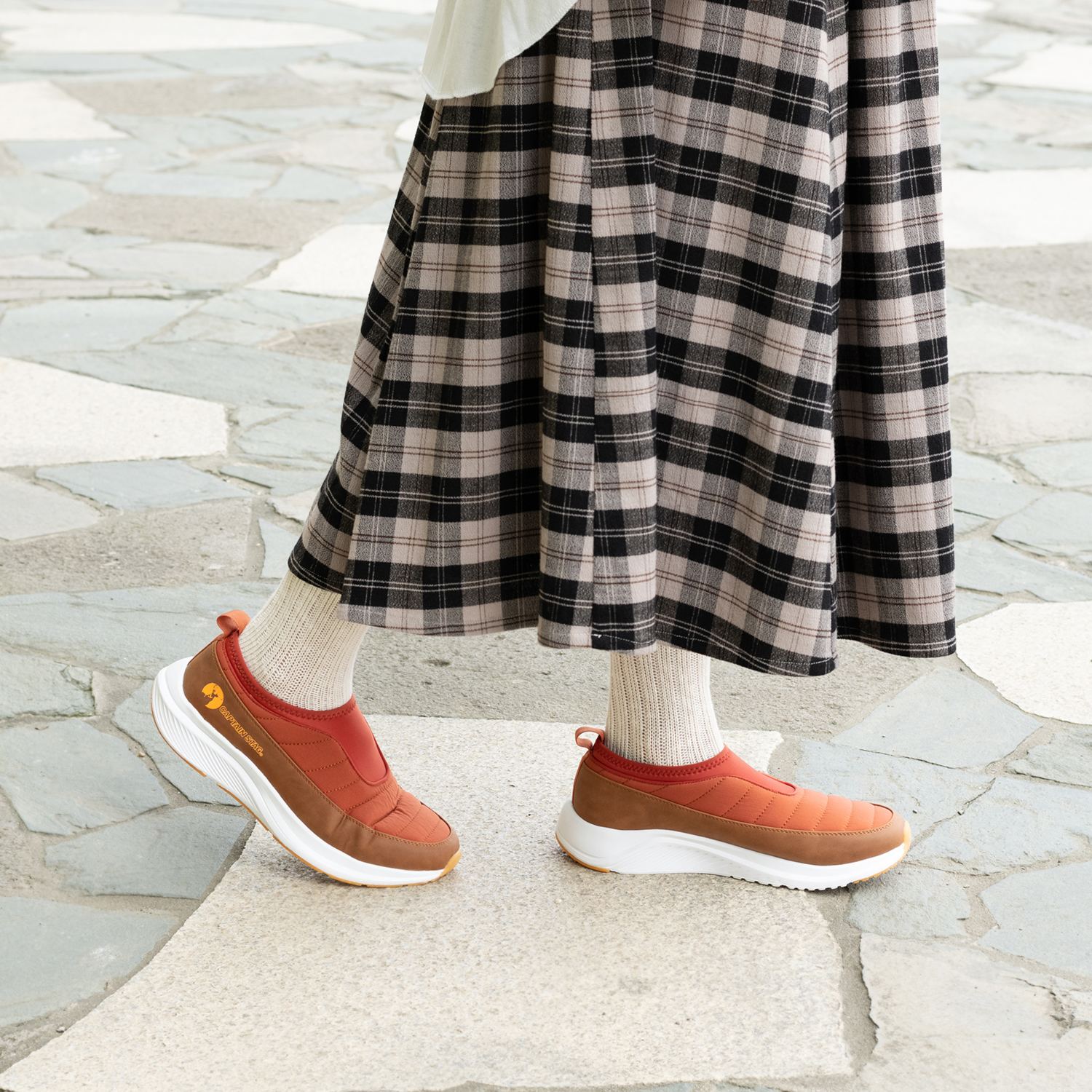 キャプテンスタッグ 防水 カジュアルスリッポン ショップチャンネル