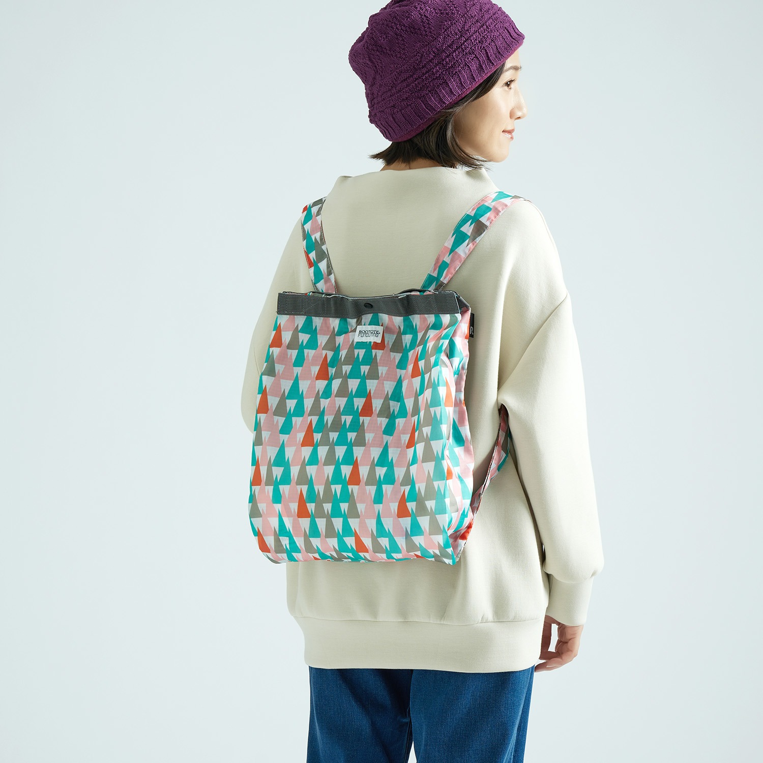 ルートート リュックにもなる はっ水エコバッグ セオルーショッパー ボトルホルダー ショップチャンネル