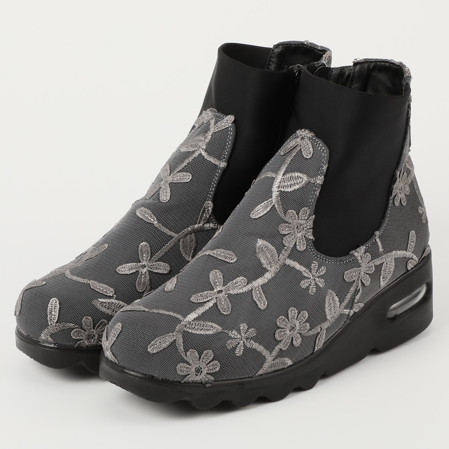 ポポラーレ 波型エアーソール ショートブーツ- ショップチャンネル