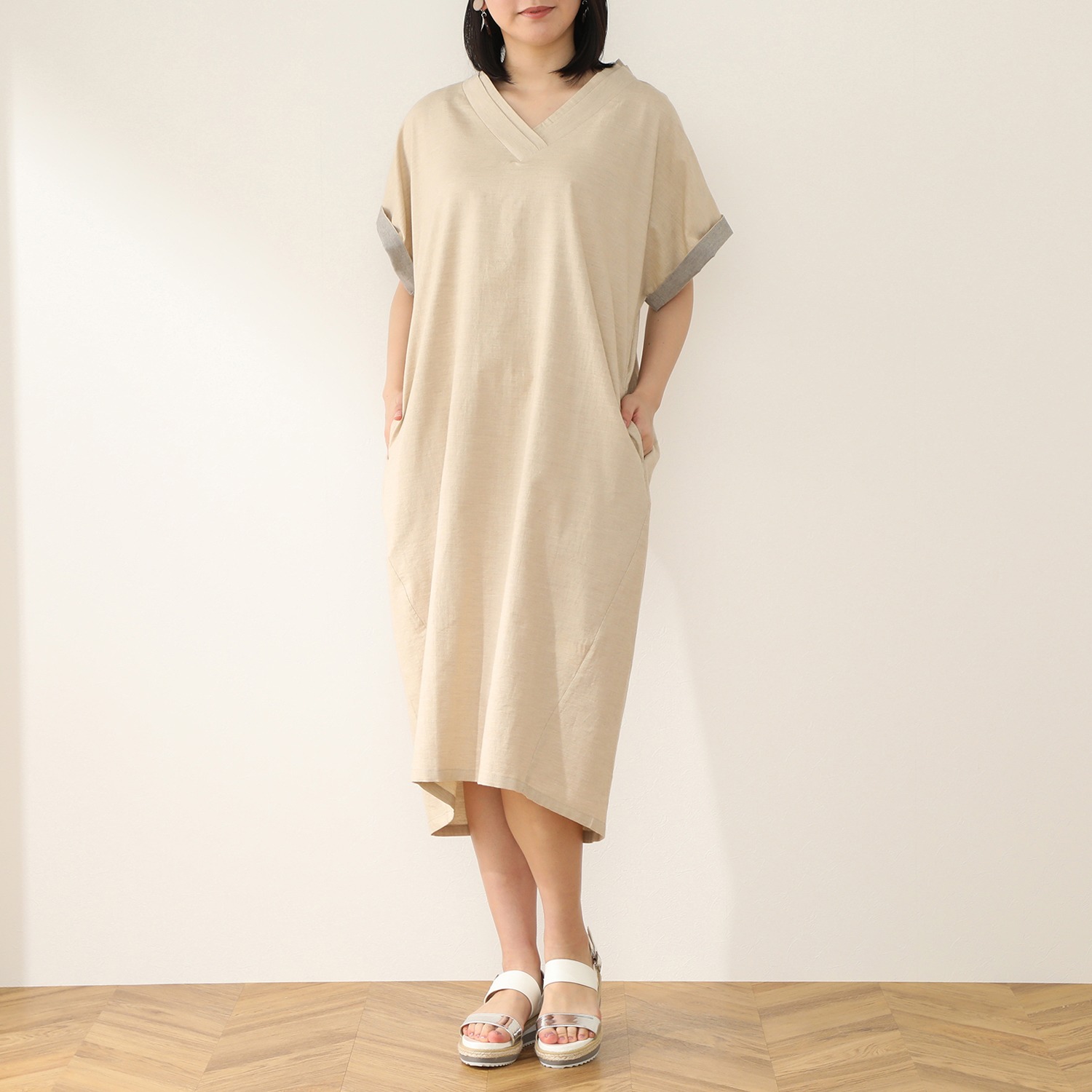 ジーアンド オーガニックコットン ワンピース ショップチャンネル