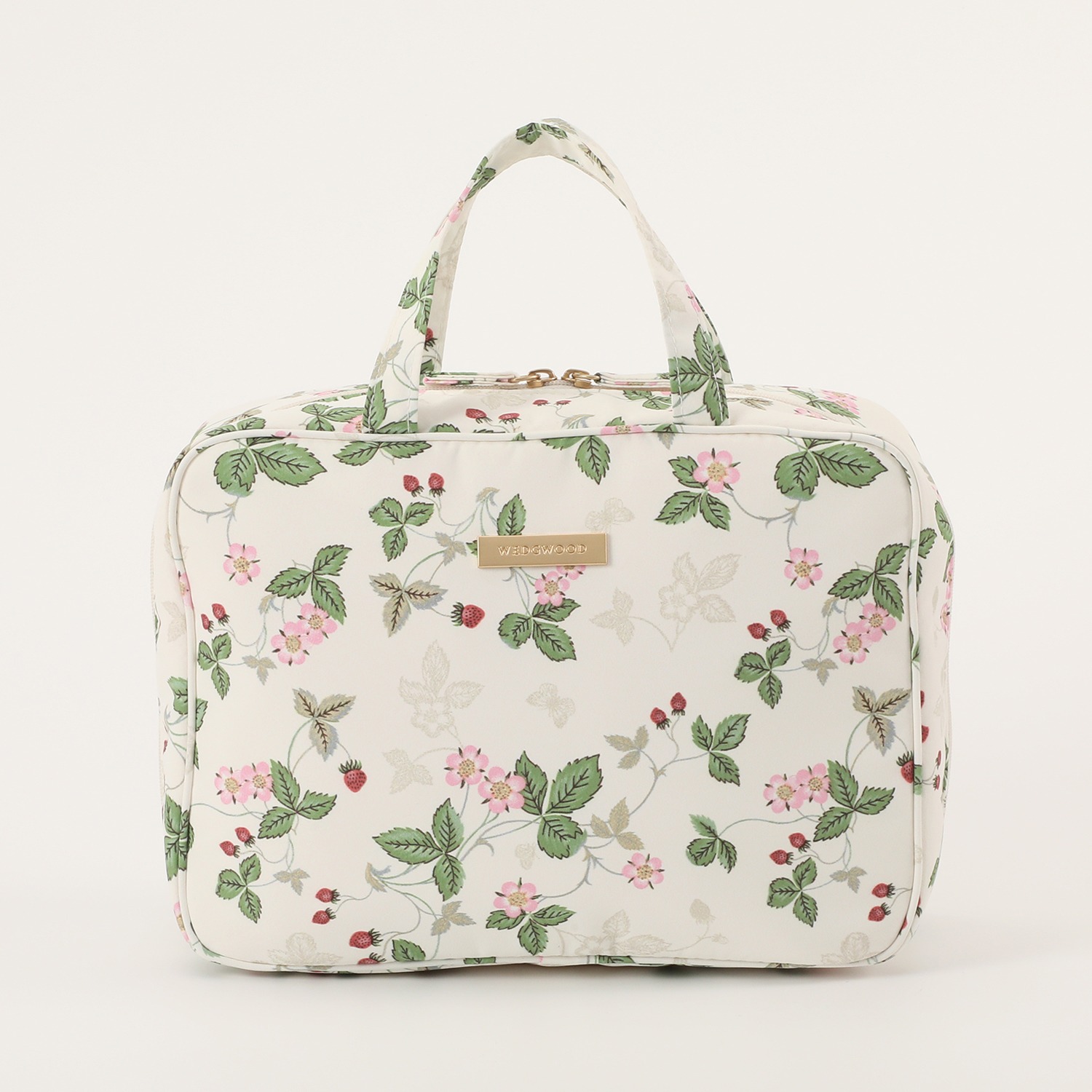 ウェジウッド　花柄￼  ￼ポーチ￼ 楽天市場】ウェッジウッド ポーチ ストロベリー インクブルー