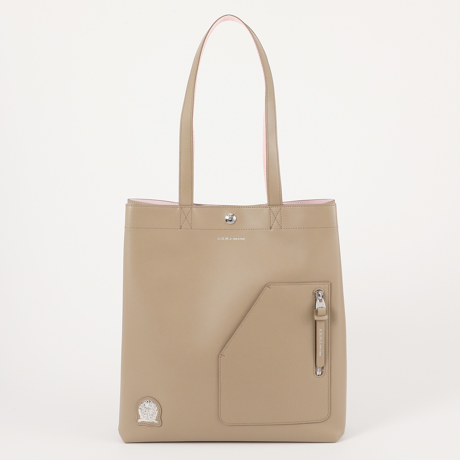 エーディーエムジェイ リバティソフト ライダースポケット付 トートバッグ ショップチャンネル