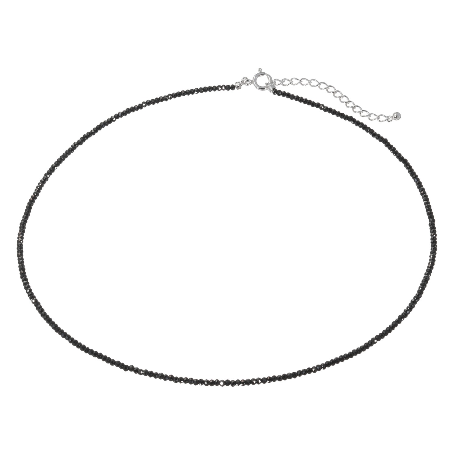 ブレーズ シルバー ブラックスピネル ネックレス