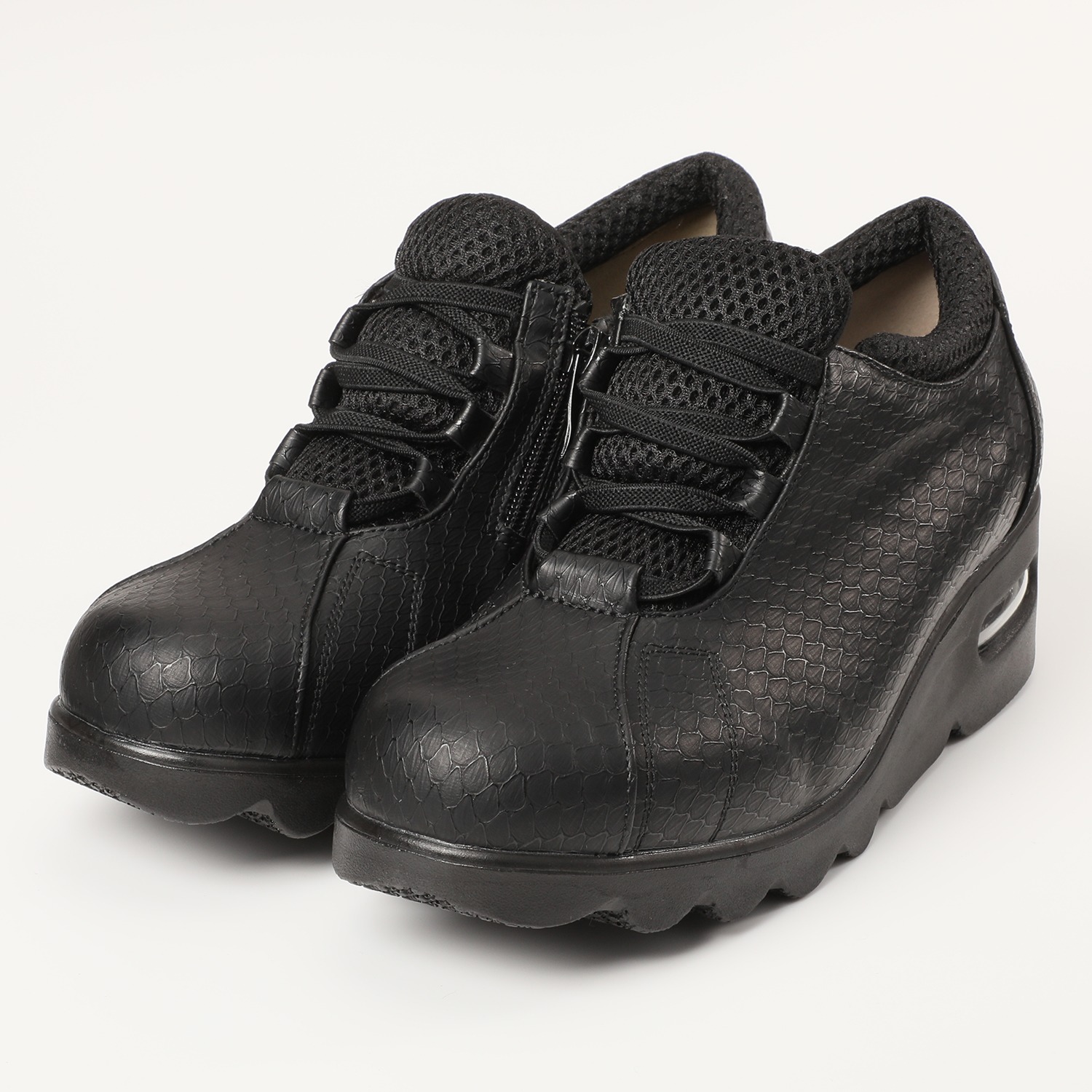 ポポラーレ 波型エアーソール ふかふか ローカットスニーカー ショップチャンネル