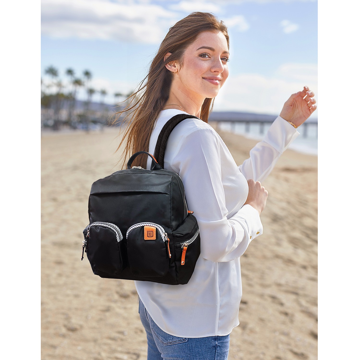 ビサイユ “フォーエバー スピリット” レザーアクセントリュック